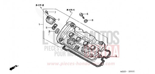 CYLINDER HEAD COVER (CB600F3/4/5/6) CB600F5 de 2005